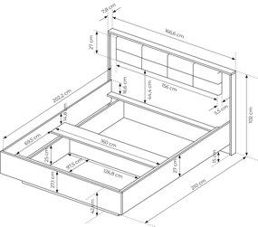 Легло Milton-With lifting mechanism