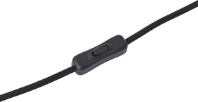 Модерна настолна лампа дърво с матово сиво стъкло - Umbra