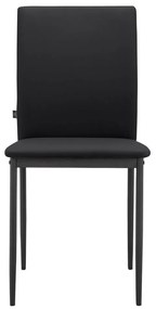 Черни трапезни столове в комплект от 2 бр. от имитация на кожа Pavia – Støraa