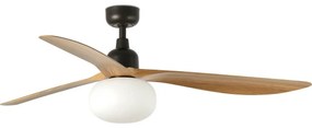 FARO 34360WT-11L-Вентилатор за таван OUTWOOD L 1xE27/15W кафяв/черен Ø 150 см WT IP44 + д.у.