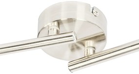 Стъклен таванен прожектор с бял абажур 4-светлина регулируем - Hetta