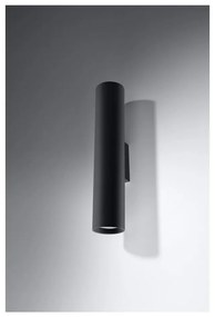 Черна стенна лампа 2 Castro - Sollux