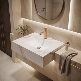 Стенна мивка REA Aresa Grey Gold 60
