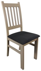 Трапезен стол SIMON бук/тъмносив