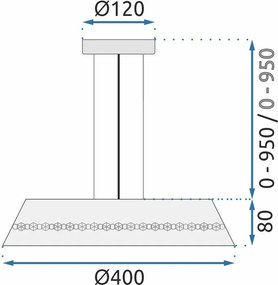 Пендел Cristal APP1028-CP