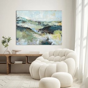 Картина с ръчно изрисувани елементи 118x90 cm Green Mountain – Malerifabrikken