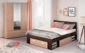 Спалня + чекмеджета за матрак 140/200 Немо