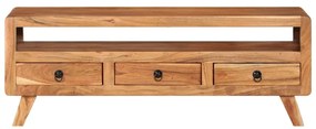 337065 vidaXL ТВ шкаф, 110x30x40 cм, акациево дърво масив