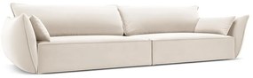 Бежов кадифен диван 248 cm Vanda – Mazzini Sofas