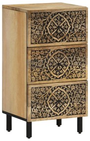 358235 vidaXL Страничен шкаф 40x33x75 см манго масивно дърво