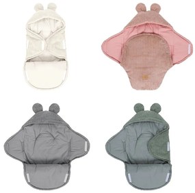 Сиво бебешко одеяло от рипсено кадифе 45x80 cm – Meowbaby