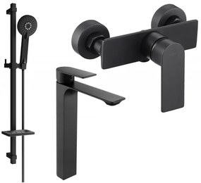 Mexen Alexa DQ40 комплект душ, черен - 71214DQ40-70