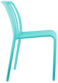 Тюркоазен пластмасов трапезен стол Glee – Leitmotiv