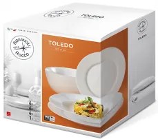 Bormioli Rocco - Сервиз за хранене аркопал от 19 елемента TOLEDO-(4.00875)