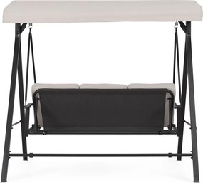 Антрацитна/бежова градинска люлка метална Taurus – Bizzotto