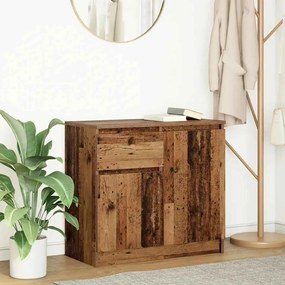 861605 vidaXL Бюфет с чекмеджета, старо дърво, 71x35x65 см, инженерно дърво