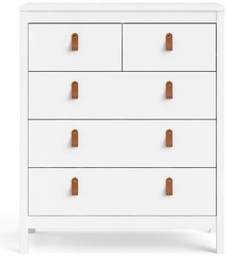 Бял висок скрин 82x99 cm Madrid – Tvilum