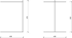 Стоманена кръгла странична масичка 41x40 cm Ande – noo.ma