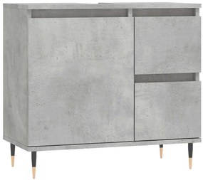 831600 vidaXL Шкаф за баня, бетонно сив, 65x33x60 см, инженерно дърво