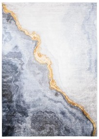 Модерен сив килим с абстрактна шарка  Ширина: 80 см | Дължина: 150 см