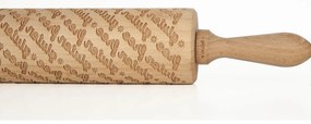 Дървен релефен валяк за тесто Gluten Free - Valek
