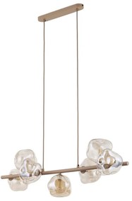 Полилей на кабел LAVA 7xG9/8W/230V бежово/опушено бежово