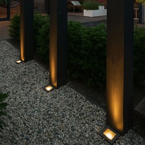 Модерен градински прожектор черен регулируем IP65 - Oneon