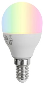 Смарт E14 димируема LED крушка G45 опал 4.9W 470 lm 2700-6500K