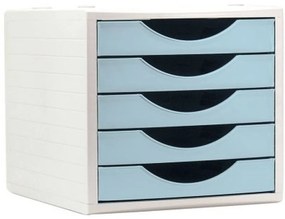 Modular Filing Cabinet Archivo 2000 ArchivoTec Serie 4000 5 чекмеджета Din A4 Пастелно Синьо (34 x 27 x 26 cm)