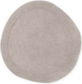 Сив ръчно изработен кръгъл килим със смес от вълна ø 160 cm Kari Organic – Villeroy&amp;Boch