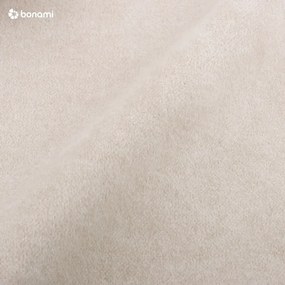 Бежово двойно легло 160x200 cm тапицирано с включена подматрачна рамка Tulsa – Ropez