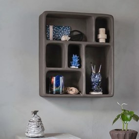 Тъмно сив двуетажен рафт от камък Art Studio - Mette Ditmer Denmark