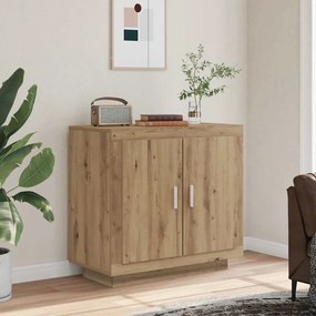 856863 vidaXL Сайдборд, дъб артизан, 80x40x75 см, инженерно дърво