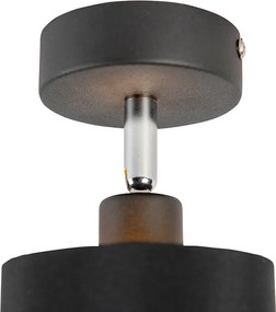 Модерен повърхностно монтиран прожектор черен с възможност за накланяне - Lofty