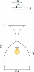 Пендел METAL White APP291-1CP