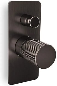 стена смесител за кран Eletta Tecno-Черен-четка