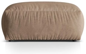 Светлокафява кадифена модулна табуретка Martina – Micadoni