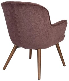 Тъмнолилаво кадифено кресло Lenn – Dutchbone