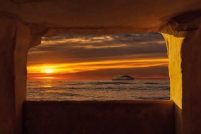 Самозалепващ фототапет – Изглед към залез
