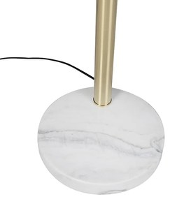 Подова лампа в стил арт деко златиста 5-светлинна - Sixties Marmo