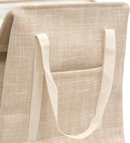 Кош за пране 5five, Плат, 70 l, Бежов