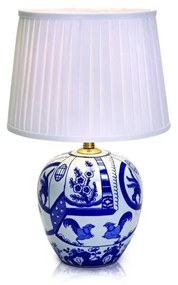 Синя и бяла настолна лампа Goteborg, височина 48 cm Göteborg - Markslöjd
