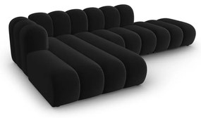 Антрацитен ъглов диван (ляв ъгъл) Lupine – Micadoni Home