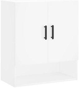 829916 vidaXL Стенен шкаф, бял, 60x31x70 см, инженерно дърво