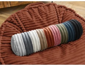 Пуф от рипсено кадифе в тухлен цвят Socrate – Bobochic Paris