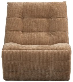 Светлокафяво кресло с регулируем наклон от рипсено кадифе Hein – WOOOD