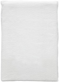 Бяло спално бельо от органичен памук 200x140 cm Wave Optical - Södahl