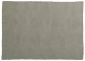 Сиво и бежово одеяло със смес от вълна 140x200 cm Ylva Dark Linen – Pappelina