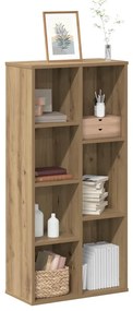 852797 vidaXL Библиотека, дъб артизан, 50x25x105 см, инженерно дърво