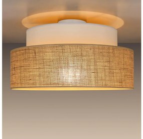 Плафон BOHO 1xE27/60W/230V Ø 40 см бял/бежов